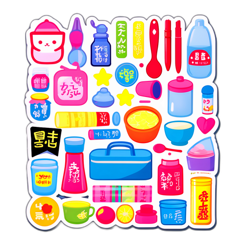 ダイソー商品を魅力的に表現したステッカー