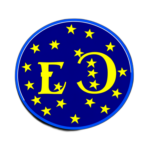 Adesiv cu mesajul „euro”