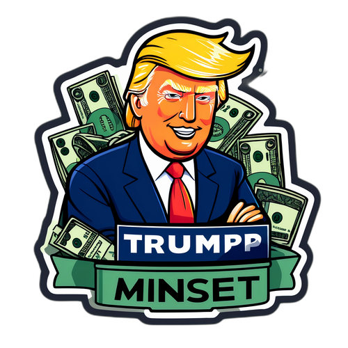 מדבקת טראמפ בסגנון קומיקס