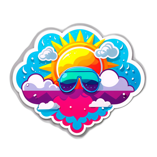 चेन्नई का मौसम थीम वाला स्टिकर