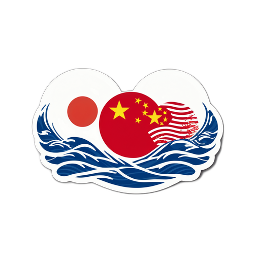 中日关系贴纸