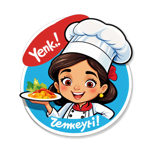 Yemekteyiz! Mutfak Temalı Çıkartma