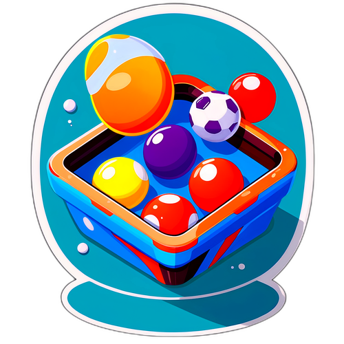 Poolspil Scene Sticker