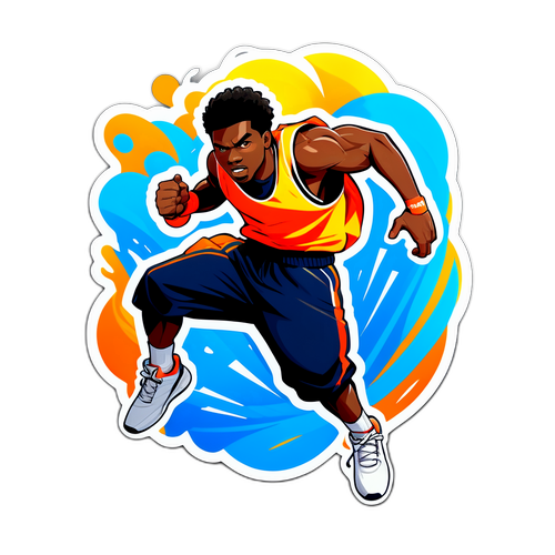 Actionfyldt klistermærke med Doku