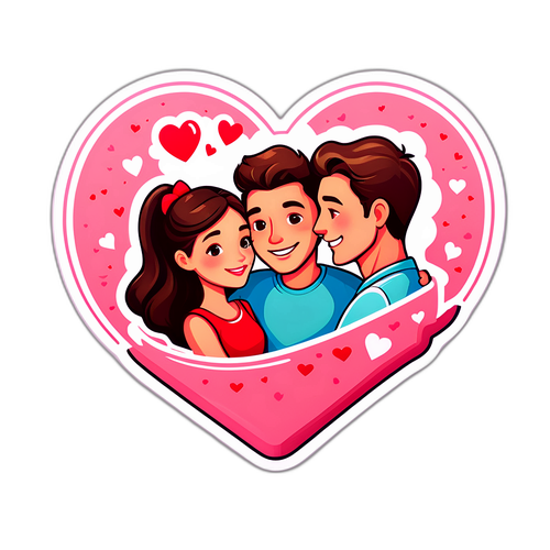 愛と友情の心温まるイラスト