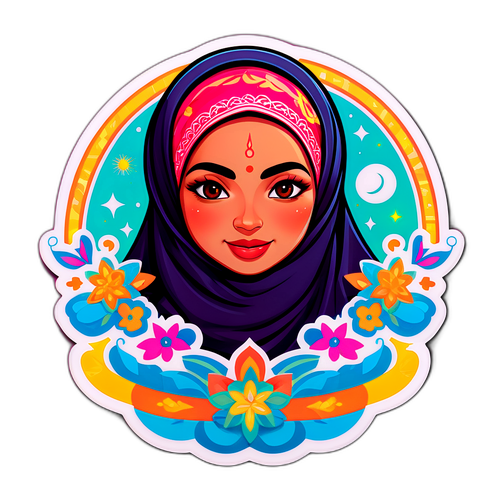 Autocollant de Marwa avec une phrase inspirante