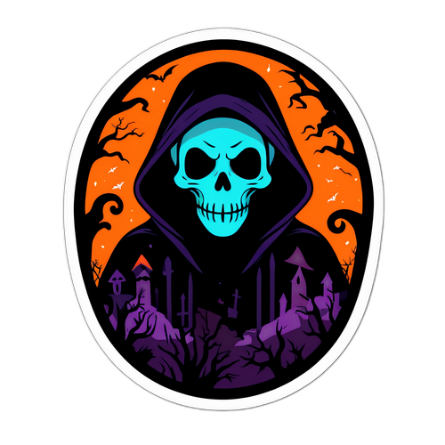 Donkere en Mysterieus Sticker voor 'Wednesday Seizoen 3'