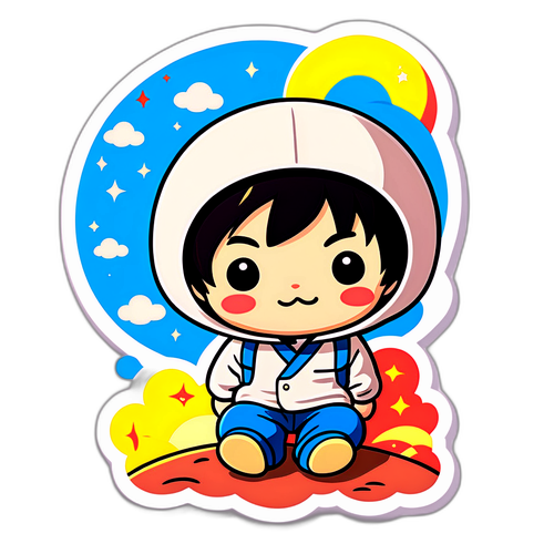 宇宙探検の可愛いキャラクター