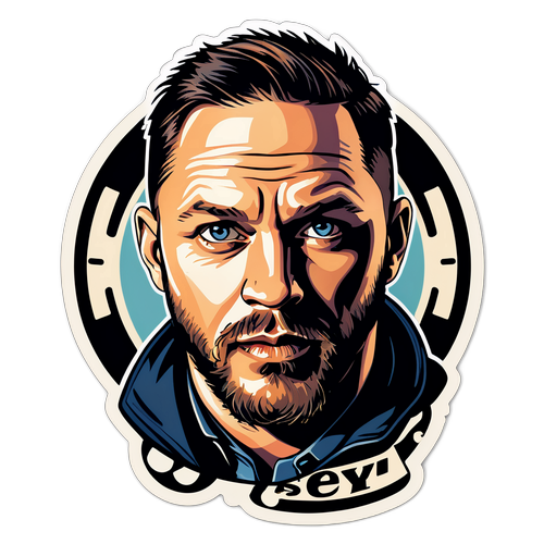Stiliserad porträtt av Tom Hardy