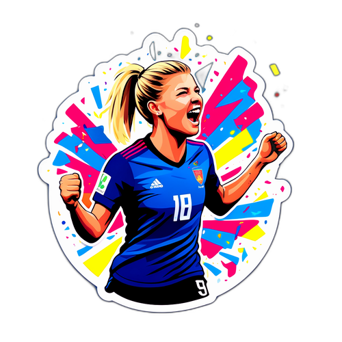 Andrine Hegerberg Feirer Mål