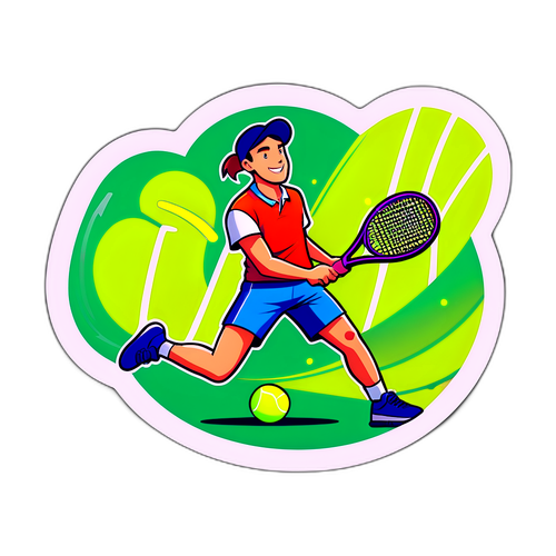 Tennisnet met Handtekening