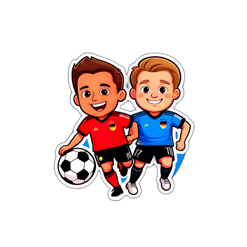 Sticker wa Mpira wa Miguu wa Urafiki