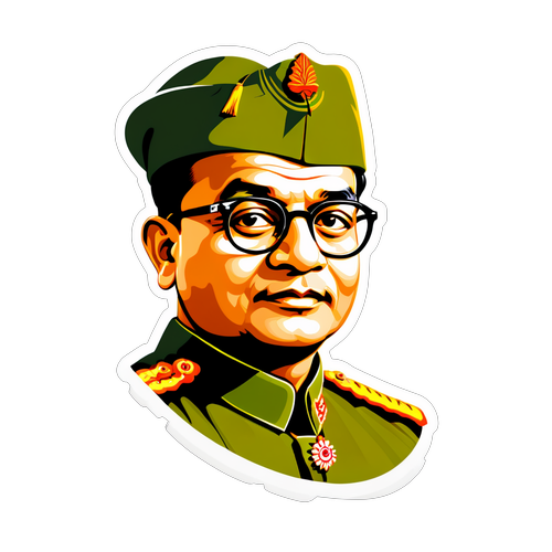 सुभाष चंद्र बोस जयंती Sticker