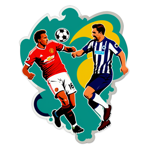 Fodboldkamp mellem Man Utd og Brighton