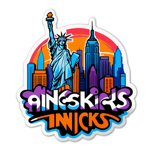 Shocking Artwork: An Eye-Catching Tribute to the Knicks That Redefines NYC's Skyline!