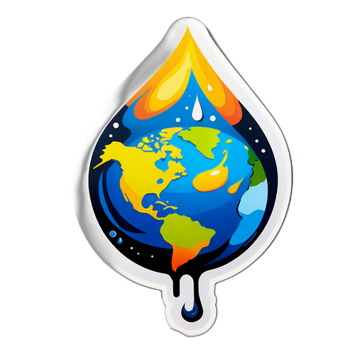 Σταγόνα λαδιού ενάντια στον πλανήτη Γη