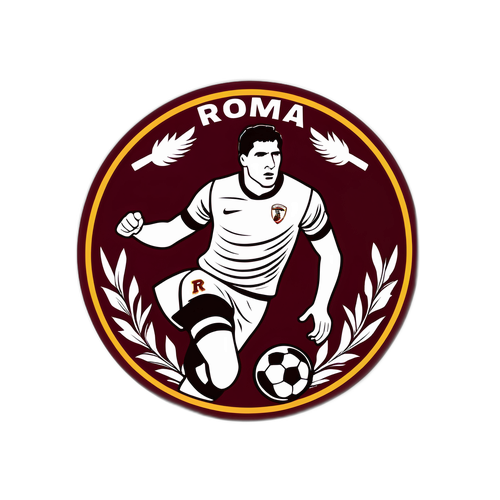 สติกเกอร์ทีมฟุตบอล "โรม่า"