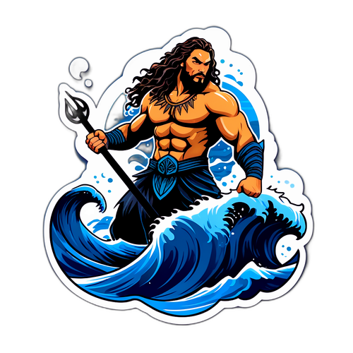 Mystical Ocean Warrior Sticker