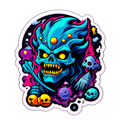 신비로운 종말 테마 스티커