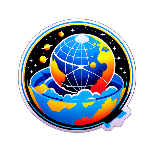 Sticker ng Futuristic na Teknolohiya ng Starlink