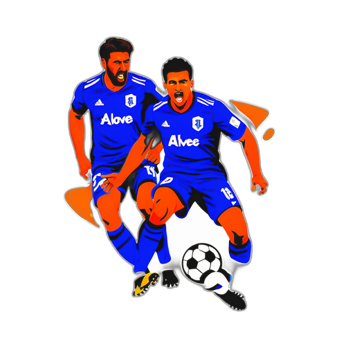 Динамічні образи футболістів під час матчу Алавес - Валенсія