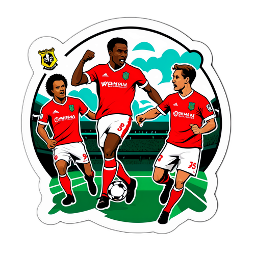 Montaji wa Sanaa wa Mechi Kati ya Wrexham na Nottingham Forest