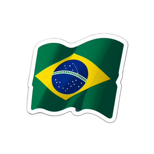 Adesivo da Bandeira Brasileira