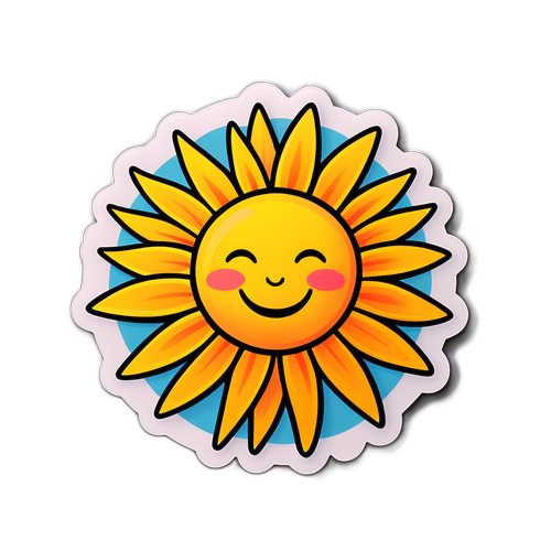 Stralende Zon Sticker