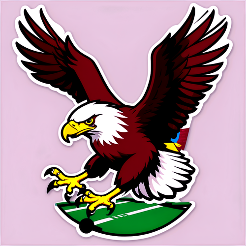 Soaring to Victory: The Eye-Catching Boston College Football Sticker Everyone is Talking About!