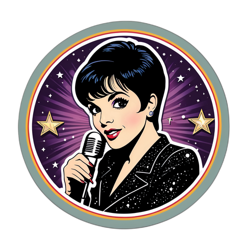 Adesivo Nostalgico ispirato a Liza Minnelli