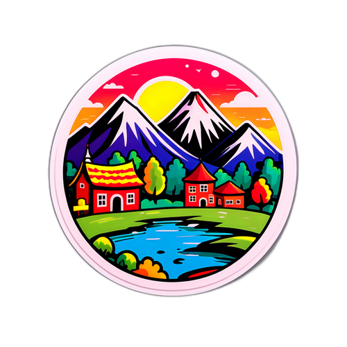 Verspielt Landschaftsaufkleber von Suhl