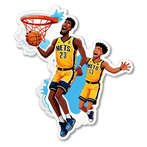 Masayang Sticker ng Nets vs Pacers Game