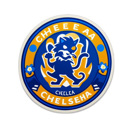 Glade Chelsea-inspirerede klistermærke