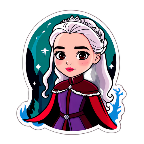 Σχέδιο εμπνευσμένο από την Emilia Clarke, σε εικονογραφημένο στυλ