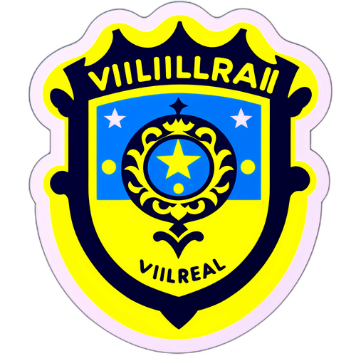 Емоційний наклейка для фанатів Вільярреала