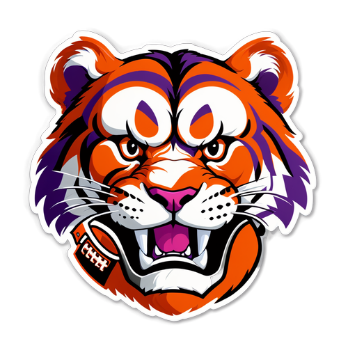 Clemson Fierce Tiger Sticker