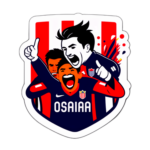 Sticker ya Rangi Inayohusiana na Mechi Kati ya Osasuna na Mirandés