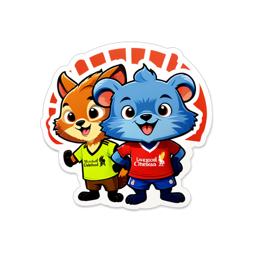 Match Day Mischief: Cartoon Animals in Sports Jerseys