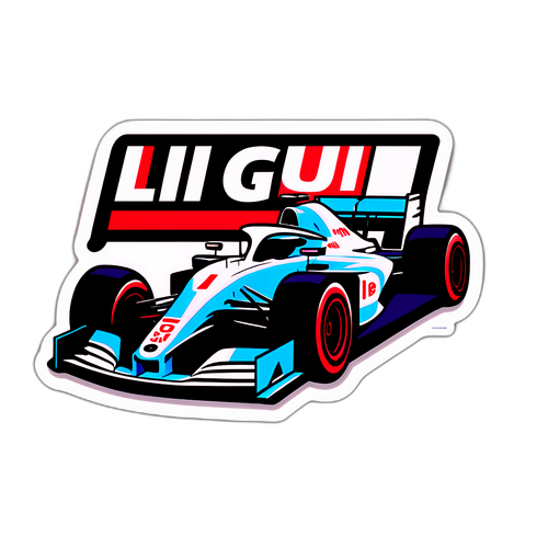 Sticker xe đua nổi bật 'Ligue 1 Race'