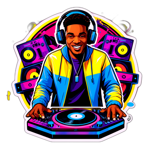 DJ Young Slade med Vinylplader