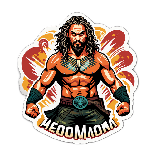 Action-Packed Heroic Sticker