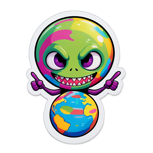 Meet the Adorable Alien Who's Spreading Peace Across Colorful Worlds!