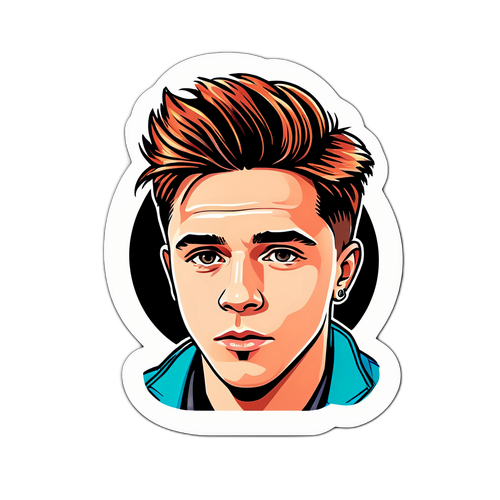 Stilig klistremerke av Brooklyn Beckham