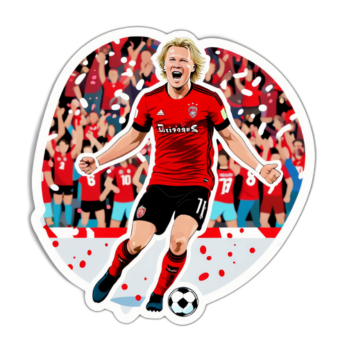 Kasper Dolberg Fejrer Mål
