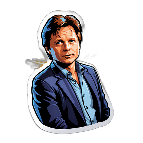 Michael J. Fox matricák: időutazó karakter ikonikus pillanatokkal