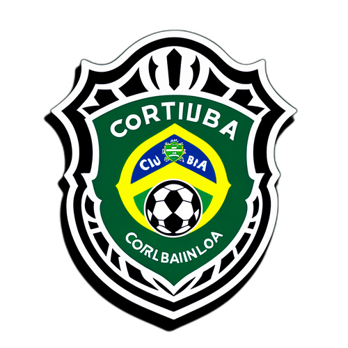 Pegatina Colorida de Coritiba