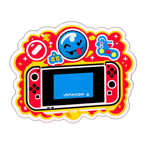 Autocollant rétro Nintendo Switch