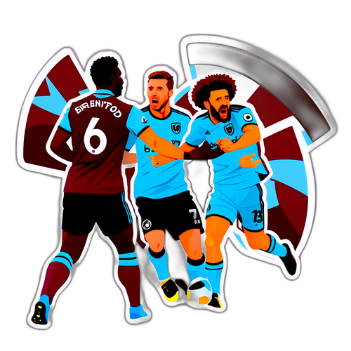 Intensivt øjeblik fra West Ham vs. Brentford kamp