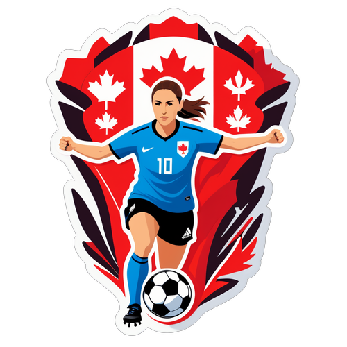 Choc Olympique : Canada vs Nouvelle-Zélande en Soccer Féminin - Un Sticker Qui Fait Vibrer Votre Passion!