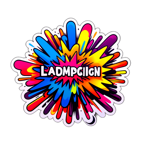 Een luid knal sticker